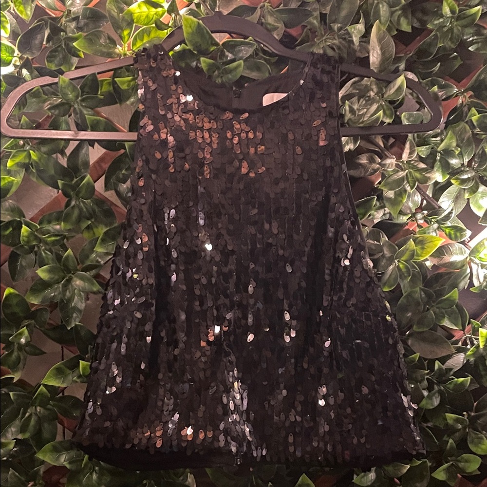 H&M Black Sequin Camisole